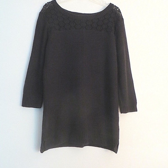 PINK ROSE Tops - PINK ROSE BLACK KNIT TOP